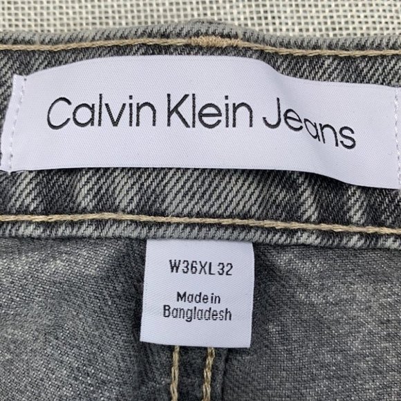Calvin Klein Mens Jeans Slim-Straight Fit Stretch Jeans Size 36*32 - Picture 8 of 12